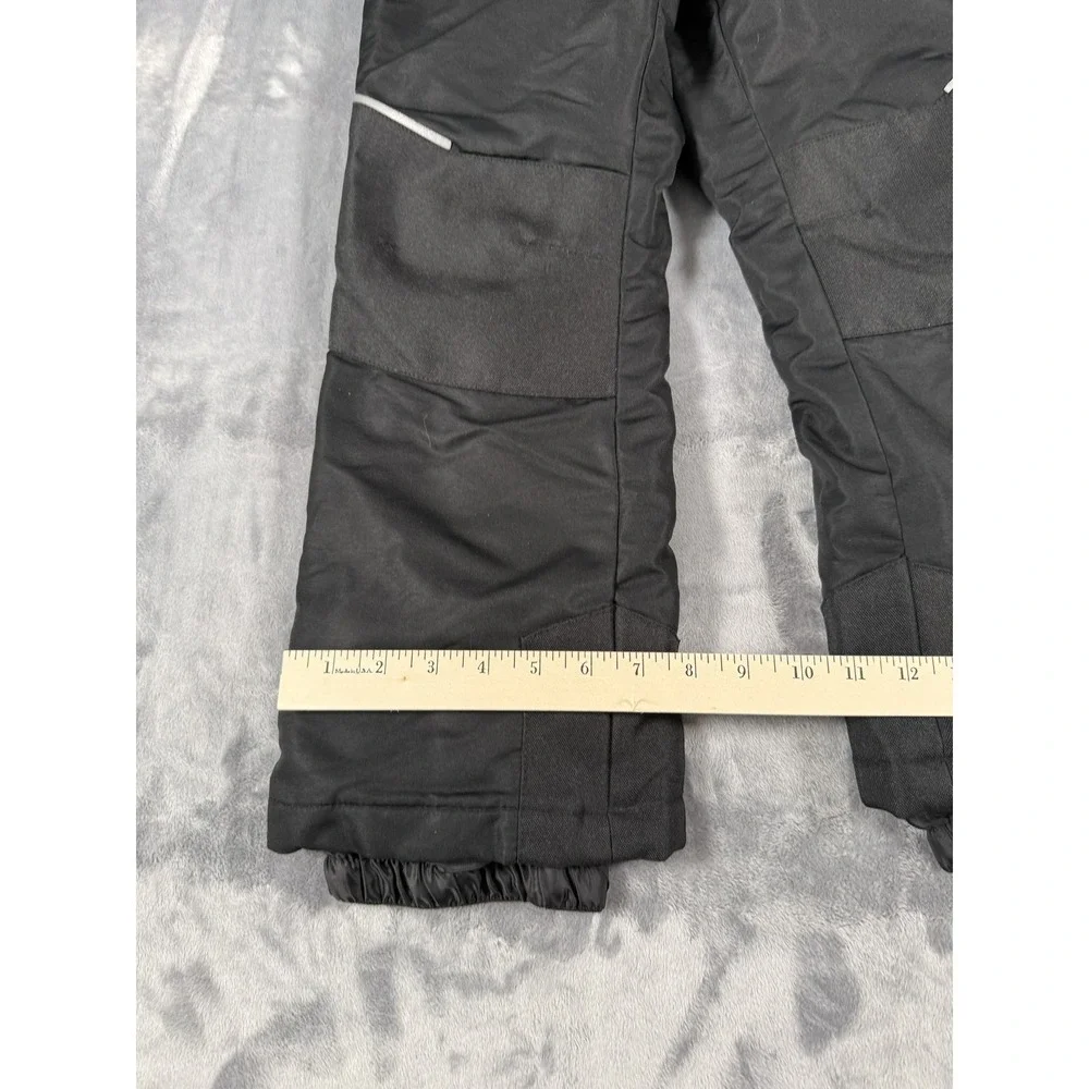 SWISSTECH Kids Unisex Black Insulated Snow Ski Pants Size M (8) Winter Outerwear